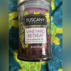 Vineyard Retreat- Tuscany candle (never been lit)
